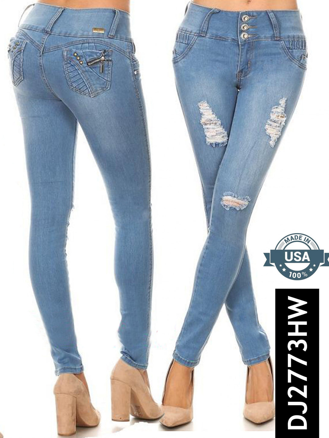 Jeans Levantacola Silver Diva