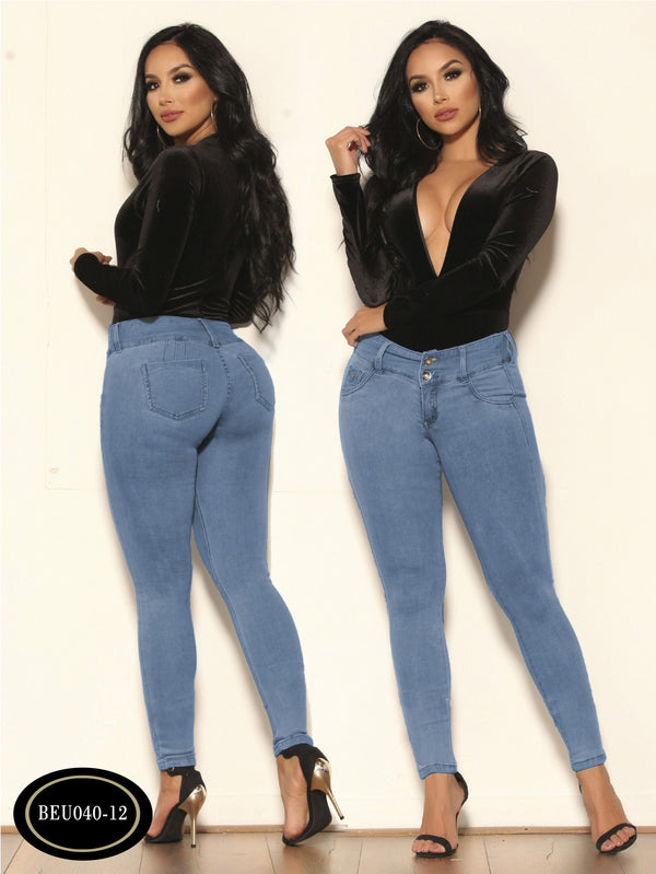 Colombian Sexy Jeans Butt Lifting Blue 