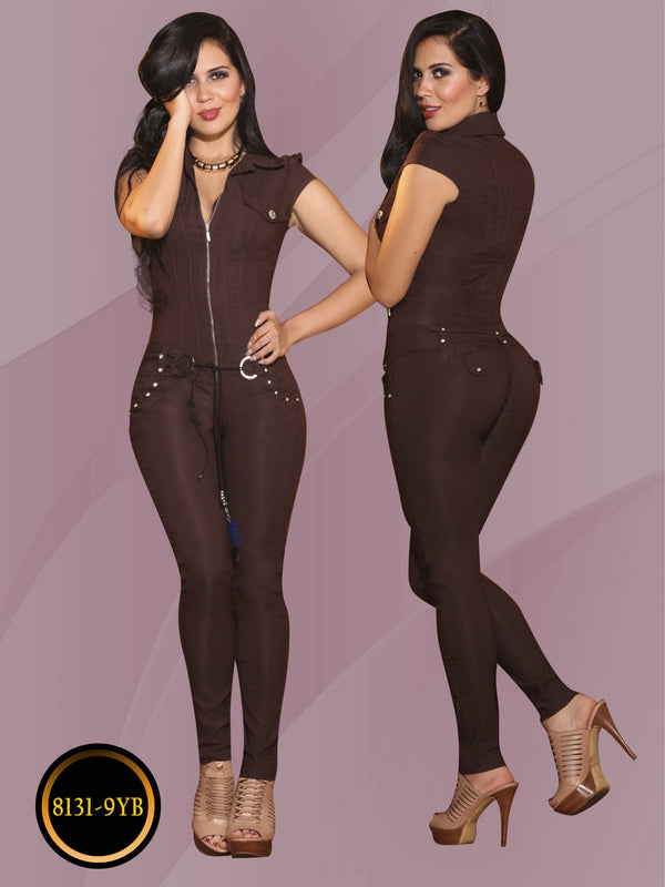 Colombian Push Up Jumpsuit Jeans Colombianos Levanta Cola Stretch Enterizo  (8 COL 3/4 USA) : : Clothing, Shoes & Accessories