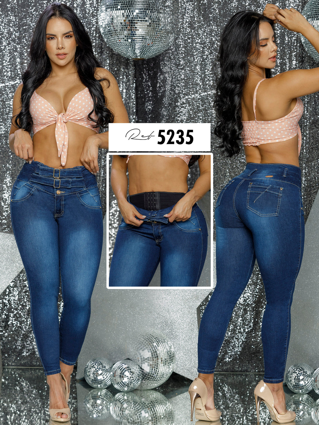 Colombian butt lifting jean with shapewear –